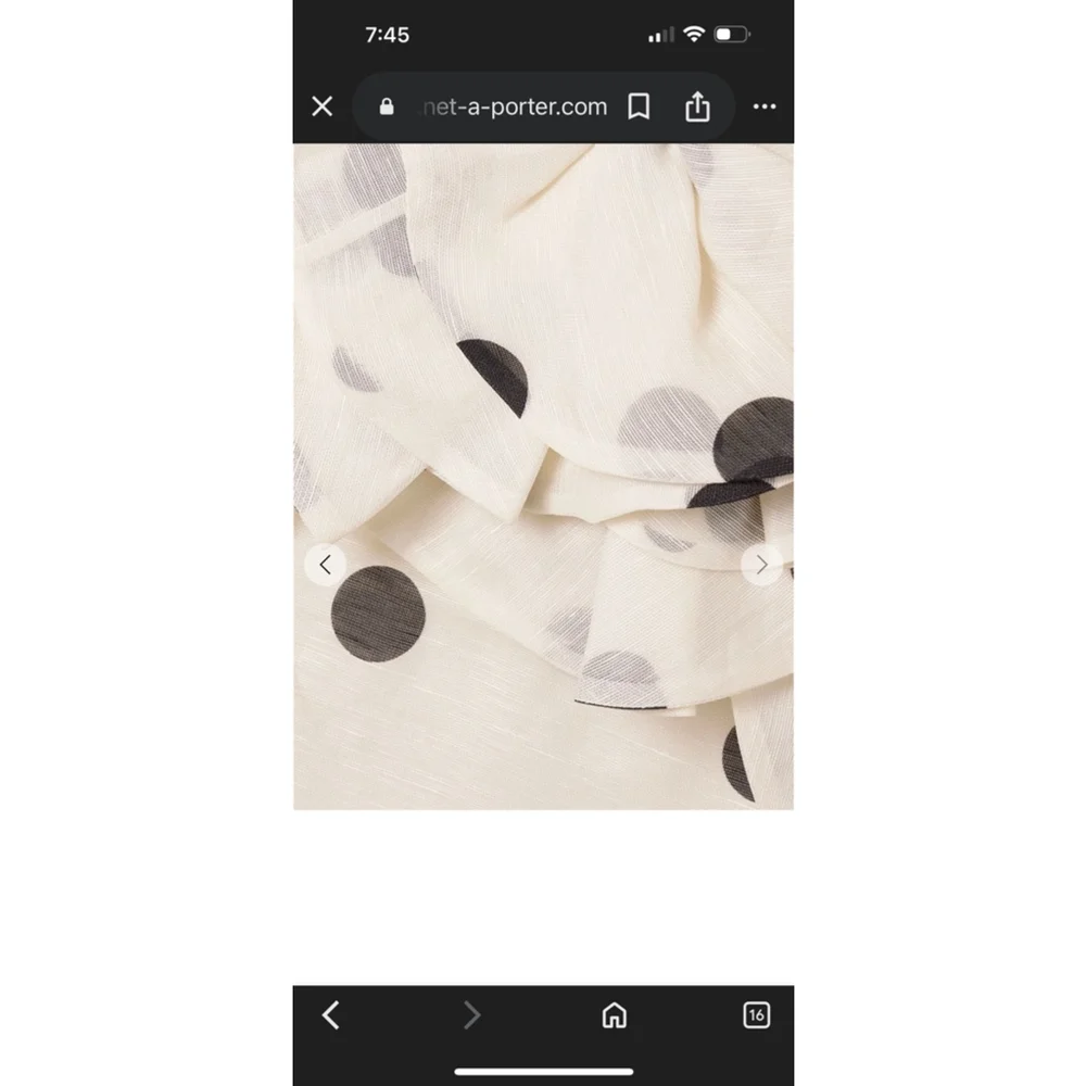Zimmermann Black and White Polka Dot Crush Ruffle Mini Dress Size 4/6 (1) - Picture 7 of 13
